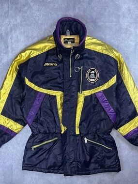 [55] vintage mizuno japan skating federation puffer ski jacket m size